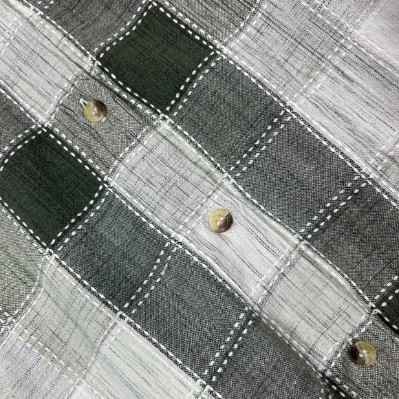 Vintage 90’s‎ Bill Blass Button Down Shirt Embroidered Green Check XL - Picture 4 of 6